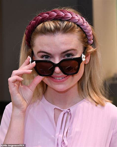 Georgia Toffolo Poses In A Range Of Glasses At Specsavers New Branch