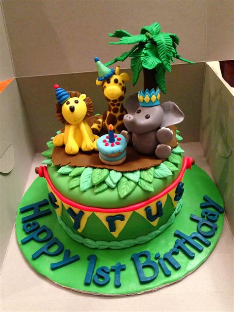 Joyce Gourmet Baby Animals For Cyrus First Birthday Cake
