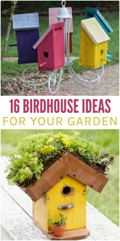 16 Super Cute Birdhouse Ideas For Your Garden