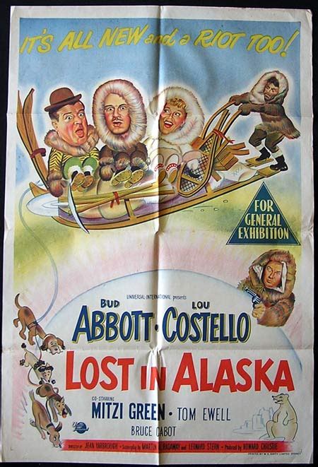 Lost In Alaska 1952 Rare Original One Sheet Movie Poster Abbott And