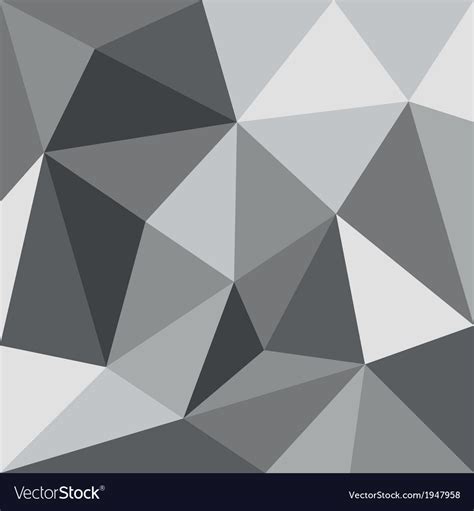 Grey Flat Triangle Background Or Seamless Pattern Vector Image