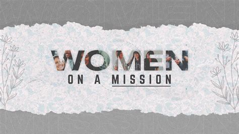 Women On A Mission Sermon Title Graphic Sharefaith Media
