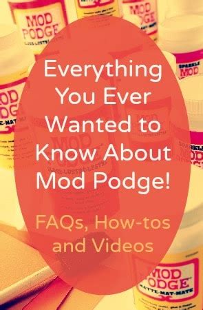 2 using mod podge on paper, fabric, and flat surfaces. Learn how to Mod Podge - Mod Podge Rocks