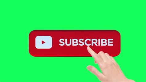 10 Subscribe Buttons Green Screen 3d Animation Youtube