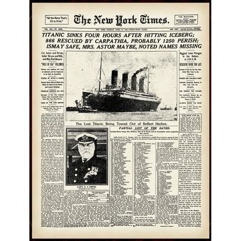 They know that when they lend big sums of. New York Times Titanic Portfolio | ShopTV