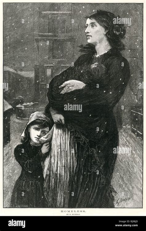 Homeless Mother And Child 1876 Stock Photo Alamy