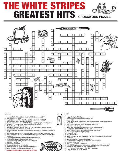 We did not find results for: Can You Solve the Official White Stripes Crossword Puzzle ...