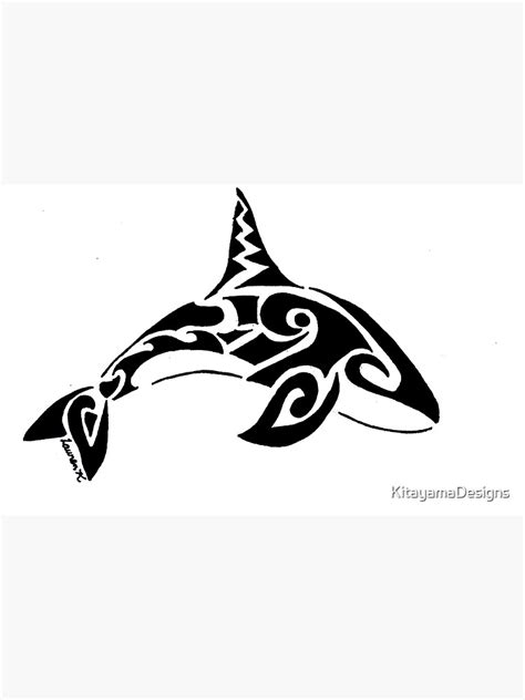 Orca Whale Tribal Design Art Print For Sale By Kitayamadesigns