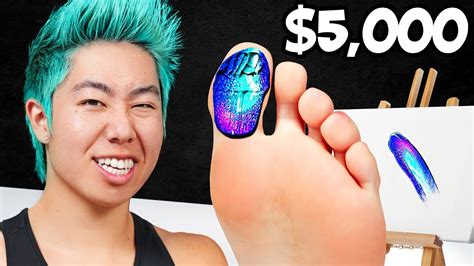 Best Toe Painting Wins 5000 Challenge Youtube