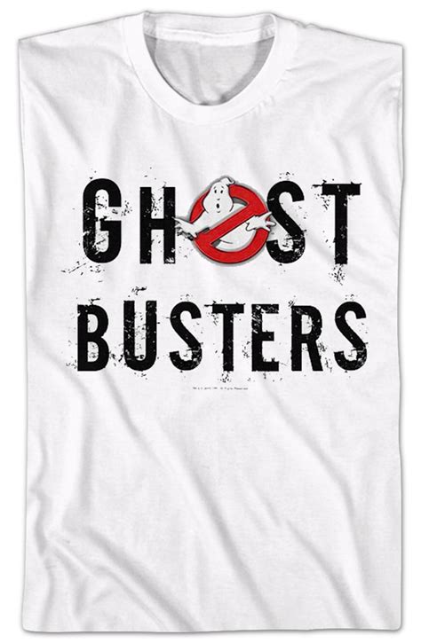 Scattered Logo Ghostbusters T Shirt