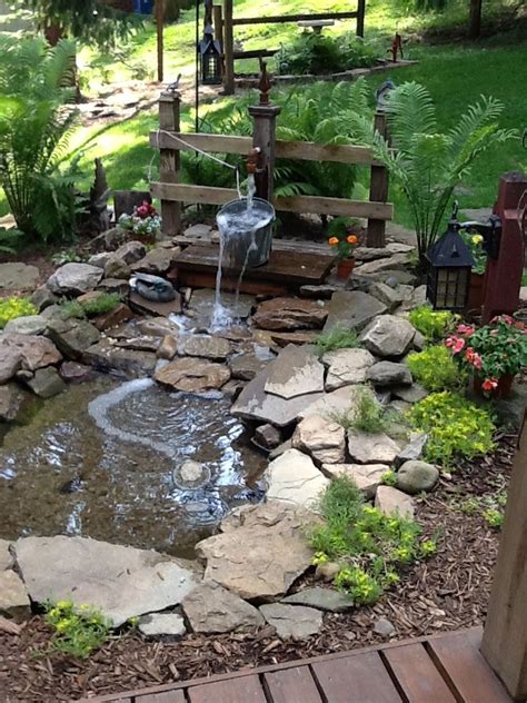 Collection by jeannie z.miles • last updated 9 weeks ago. Love my pond. | Garden water fountains, Fountains backyard ...