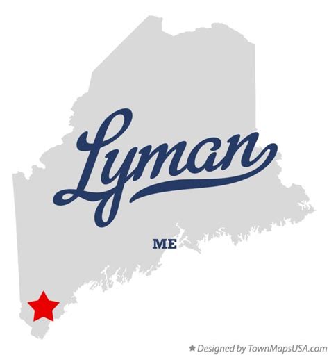 Map Of Lyman Me Maine