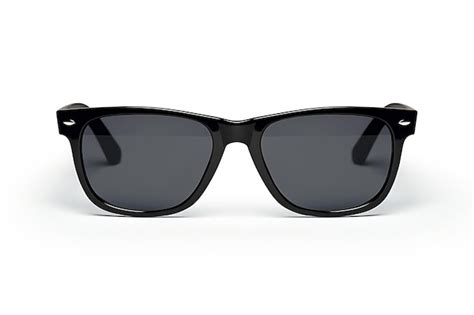 Premium Ai Image Black Sunglasses Isolated On White Background Generative Ai