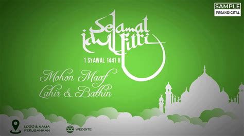 Background Foto Ucapan Idul Fitri 1441 - kartu ucapan terkini