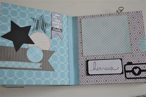 Album de naissance pour que papa, maman et bébé puissent se remémorer les souvenirs de la naissance de bébé. album scrapbooking naissance garcon