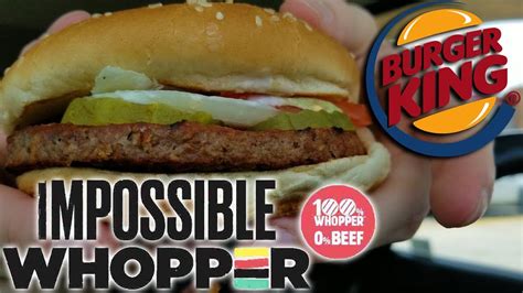 Burger King Impossible Whopper Food Review 302 Youtube