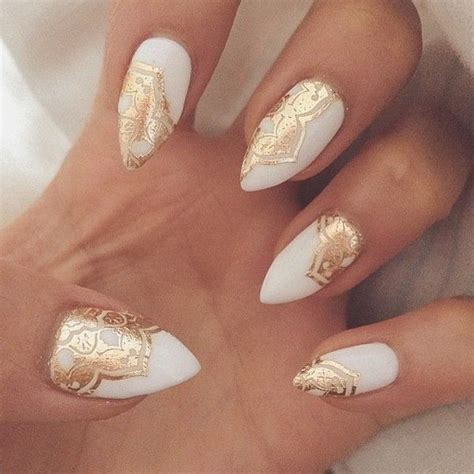 Check spelling or type a new query. 30 Alluring White Plus Gold Nail Designs