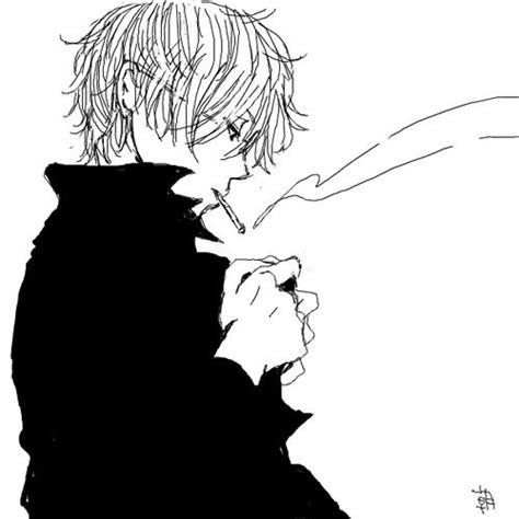 Depressed Anime Guy Smoking Anime Boy Smoking Tumblr