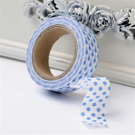 washi tape masking tape ruban adhésif scrapbooking pois bleu fond bleu masking tape creavea