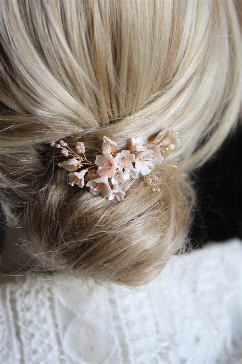 Maid Of Honour Cherry Blossom Hair Pins For Cameron Tania Maras