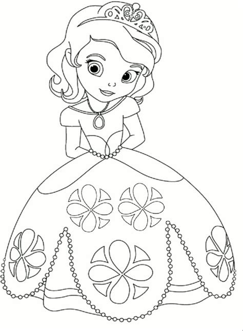 The beautiful princess is making snowflakes with. Princess coloring page. Kleurplaat prinses | sofia ...