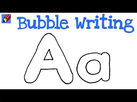 Learn to find inspiration in the moment with thousands of creative classes. How to Draw Bubble Writing Real Easy - Letter A - YouTube