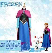 Frozen Snow Anna Fancy Dress Princess Queen Cosplay Costume Adult Ebay