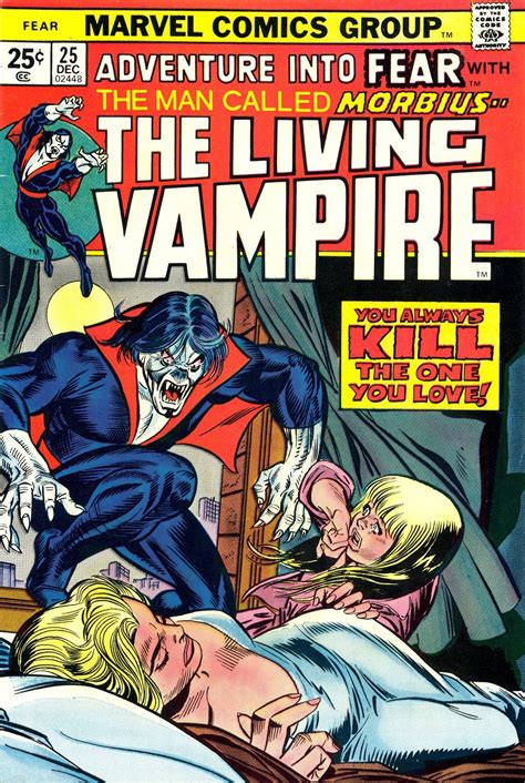 Adventure Into Fear 25 Cover By Gil Kane Comics Morbius The Living
