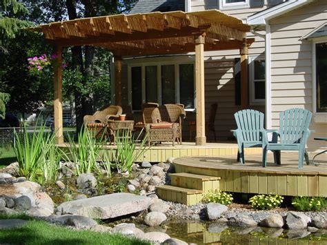 This space includes a west elm outdoor sectional and round concrete outdoor coffee table. Patio, Making Your Home More Refreshed! - InspirationSeek.com