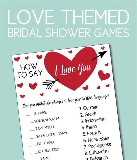 The Perfect Couples Shower Games For A Love Themed Party Aesthetic