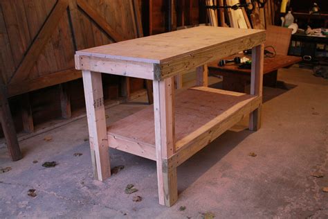 You can try find out more about do it yourself tutorial. Ana White | Quick & Easy Workbench - DIY Projects