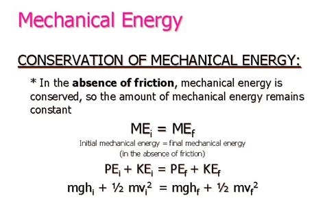 Mechanical Energy Formula Definitions And Examples Education Waves