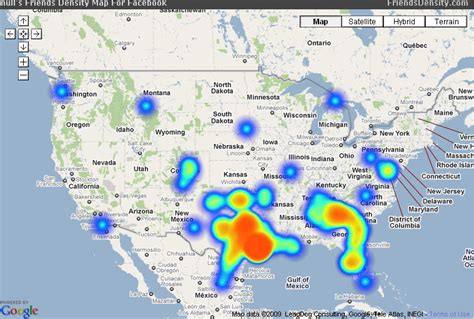 Have You Seen The Friends Density Map For Facebook