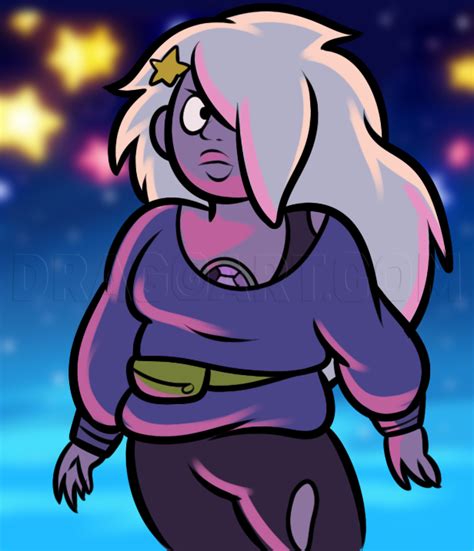How To Draw Amethyst From Steven Universe Step By Step Drawing Guide