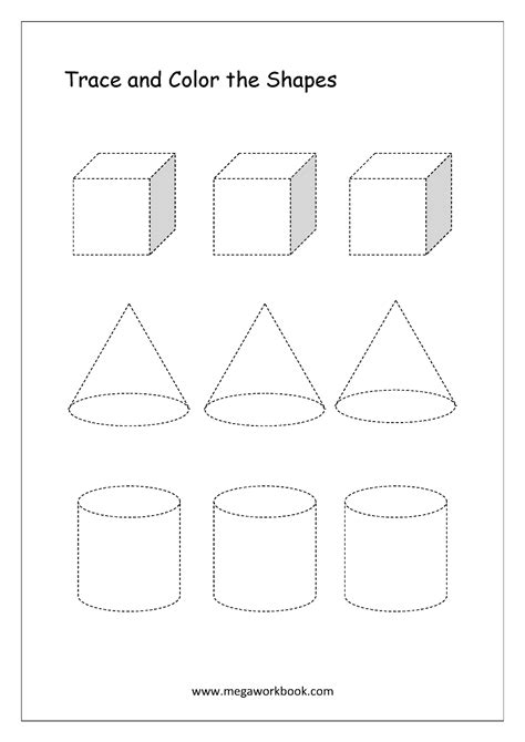 Cone Shape Tracing Worksheets Name Tracing Generator