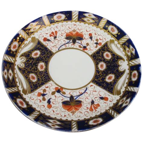 Royal Crown Derby Imari Pattern Hand Painted Plate Victorian C1890