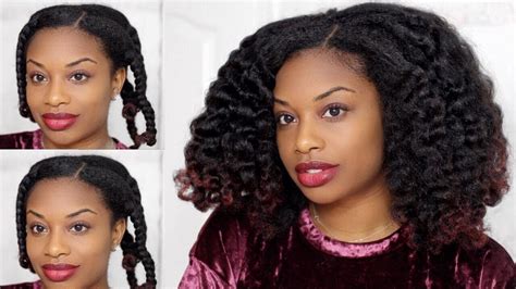 How To Get Big Hair Braidout On Natural Hair Youtube