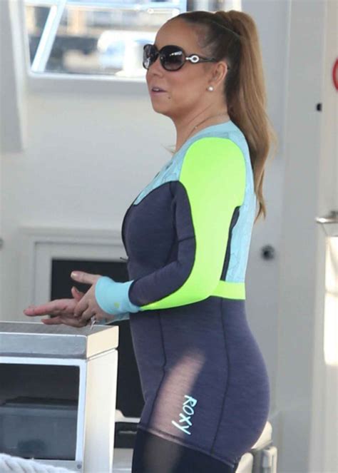 Mariah Carey In A Wet Suit For A Boat Ride In Perth November Celebsla Com
