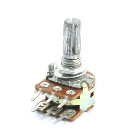 B5k 5k Ohm 6mm Shaft Type B Linear Volume Control Rotary Potentiometer