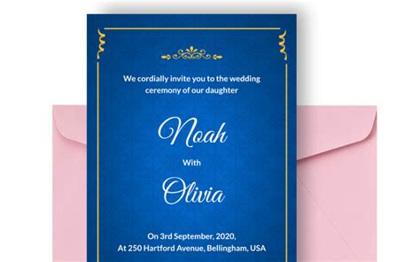 Free And Printable Wedding Card Templates Picmaker