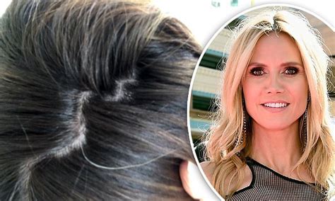 Heidi Klum Reveals First Grey Hair In New Instagram Snap Daily Mail