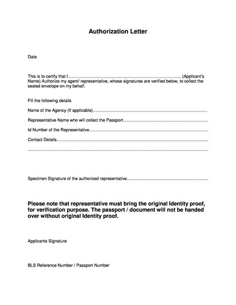 Representative Letter Of Authorization - certify letter