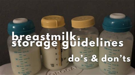 Breastmilk Storage Guidelines Do S And Don Ts Tips Evey Morales Youtube