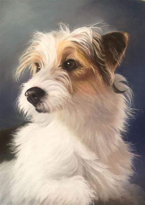 Taitti Portrait Of Jack Russell In Pastel Dog Paintings Dog Drawing