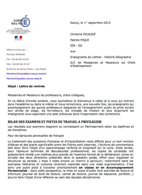 We did not find results for: Lettre de rentrée 2015 / 2016 - Lettres, Histoire et ...