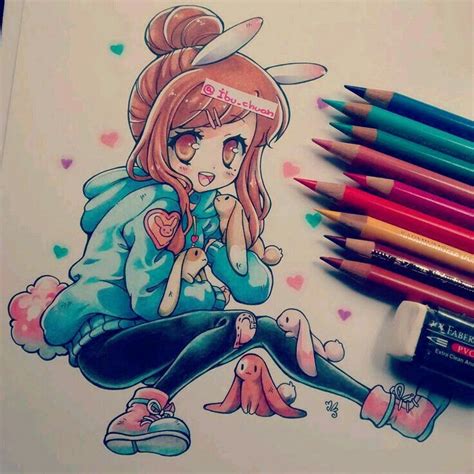 Best 25 Anime Girl Drawings Ideas On Pinterest Kawaii