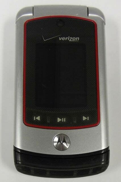 Motorola Adventure V750 Silver Black Verizon Cellular Phone For