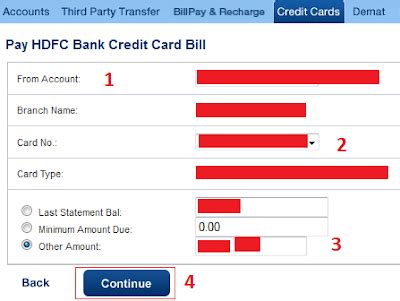 Enter your hdfc bank credit card number and payment amount. How To Pay HDFC Credit Card Bill Online Using Internet ...