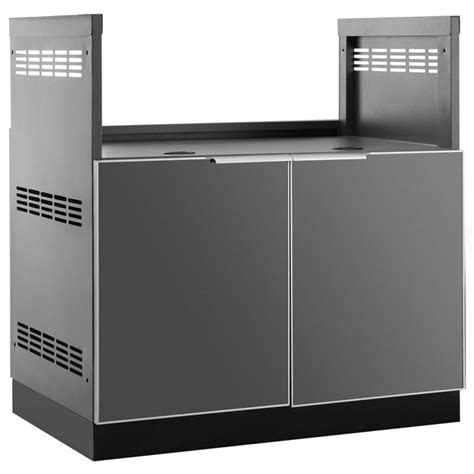 Newage Outdoor Kitchen Insert Grill Cabinet In Aluminum Slate Walmart