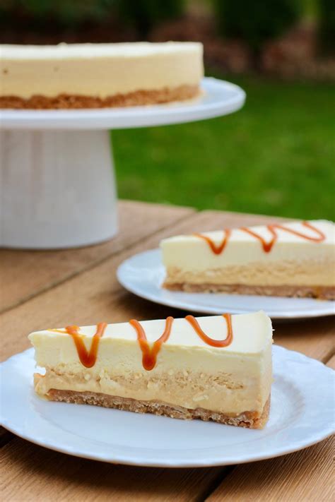 Frozen Salted Caramel Mousse Cake Elle And Pear